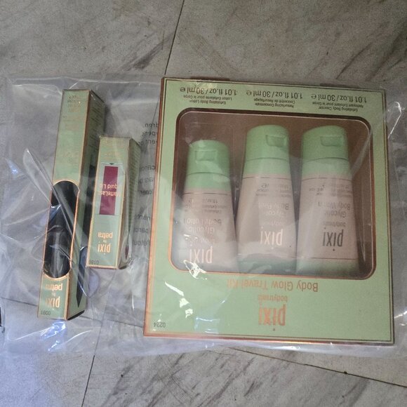 Pixi By Petra Beauty Set: Body Glow Travel Kit Endless Brow Gel Pen & Shea Butte - Picture 5 of 6